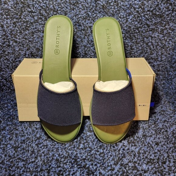 Rothy's Olive and Charcoal Sandals - Picture 3 of 8